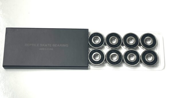 bearings 7mm ABEC5 oil Silverfox 　ﾛｰﾗｰｽｹｰﾄ１足分（1パック８個入×２パック）